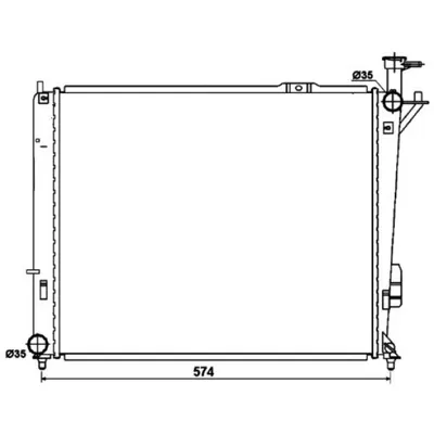 Radiator, racire motor NRF 53174