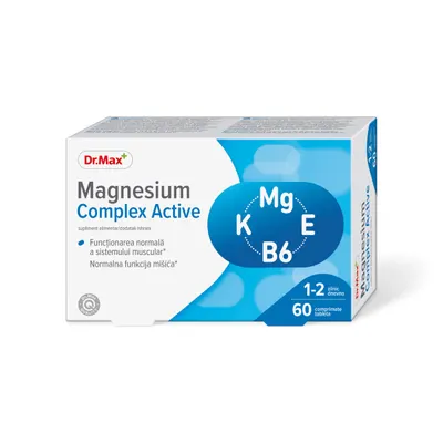 Dr. Max Magnesium Complex Active, 60 comprimate filmate