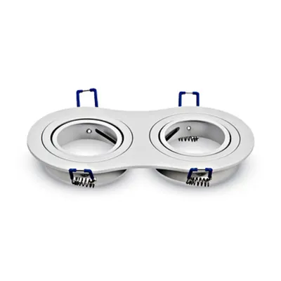 Recessed spot 2xGU10 round, white
