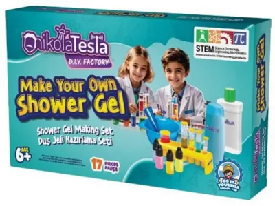 Set științific Nikola Tesla - Gel de duș DIY