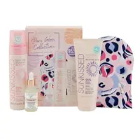 Set Autobronzare, Sunkissed, Pure Glow Collection Tanning Gift Set, cu Spuma Autobronzanta Medium