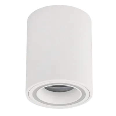 Corp de Iluminat Montaj Suprafata Ip20, Rotund, Fix, Alb