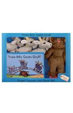 Traditional Story Sets 3 Billy Goats-W/Finger Puppets [With Plush Puppets]