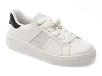 Pantofi sport REMONTE albi, D3E02, din piele naturala
