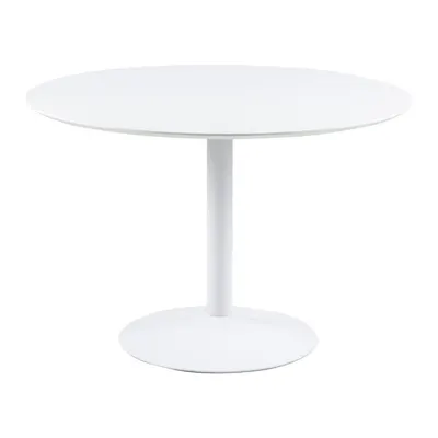 Masă rotundă Actona Ibiza, ø 110 cm, alb