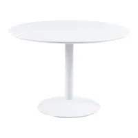 Masă rotundă Actona Ibiza, ø 110 cm, alb