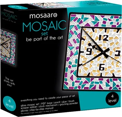 Mozaic Mosaaro - Ceas pătrat