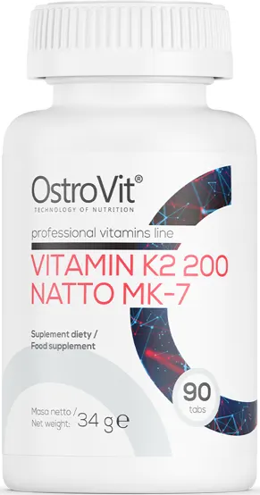 Vitamin K2 200 Natto MK-7, 90 tablete, OstroVit