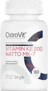 Vitamin K2 200 Natto MK-7, 90 tablete, OstroVit