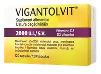Vigantolvit 2000 UI/SV Vitamina D3, 120 capsule, Catalent