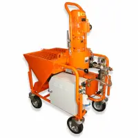 Pompa de tencuit Bisonte PCS-K35 Masina de tencuit monofazica 230V, debit material 5-20 l /min.