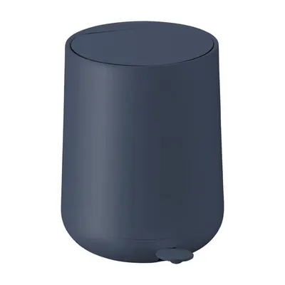 Coș de gunoi albastru închis cu pedală din plastic 5 l Nova – Zone