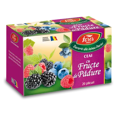 Ceai cu fructe de padure, ceai la plic, Fares | 20 plicuri