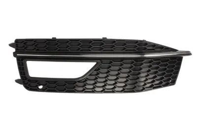 Acoperire bara fata Stanga potrivit AUDI A4 ALLROAD B8, A4 B8 2007-2016 2011-2016 - (cu stipe cromate, S, cu gauri pentru lampa de ceata, negru)