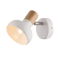 Aplica de Perete Alba Addy 1xe14 Alb/lemn