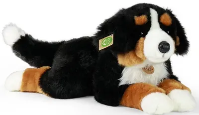 Jucărie de pluș Rappa Eco Friends - câine bernez, 61 cm