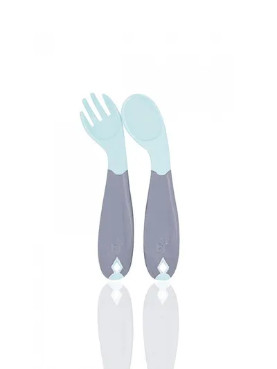 Set lingurita si furculita BabyJem Bleu