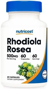 Rhodiola Rosea, 500 mg, 60 capsule, Nutricost