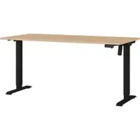 Birou reglabil cu blat cu aspect de lemn de stejar cu înălțime ajustabilă electric 80x160 cm Boras – Germania