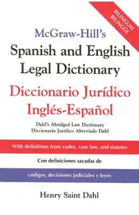 McGraw Hill's Spanish/English Legal Dict (Pb)