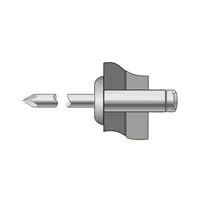 Pop-nituri Cap Bombat Aluminiu - Inox-4.8 X 12