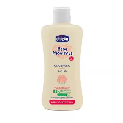 Ulei de baie dermatologic Baby Moments Sensitive 0 luni+, 200ml, Chicco