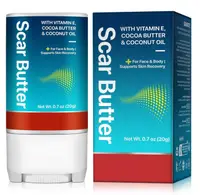 Unt pentru Cicatrici si Regenerare cu Vitamina E, Cacao si Cocos, Ten si Corp, 20g