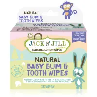 Jack N’ Jill Natural Șervețele umede pentru a proteja dintii si gingiile 25 buc