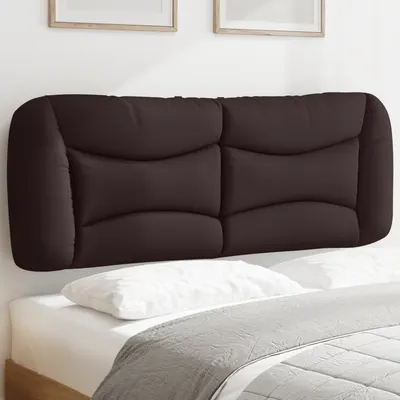 vidaXL Pernă pentru tăblie de pat Hvar maro închis, 140 cm, material textil
