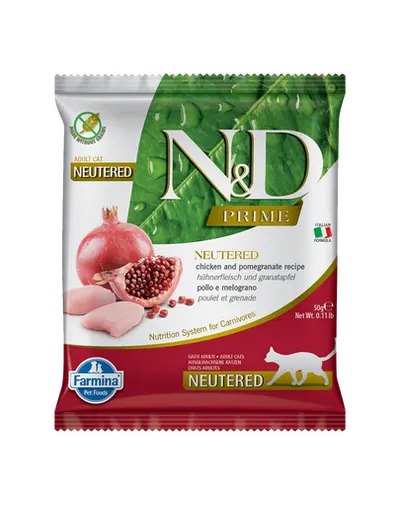 FARMINA N&amp;D Prime Cat Chicken &amp; Pomegranate Neutered 50 g