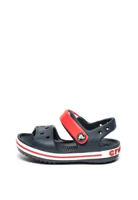 Sandale relaxed fit cu velcro - Negru/Rosu - Rosu/Negru