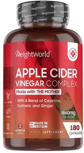 Apple Cider Vinegar Complex, 180 capsule, Weight World
