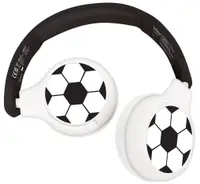 Căști wireless pentru copii Lexibook - Football HPBT010FO, negru/alb