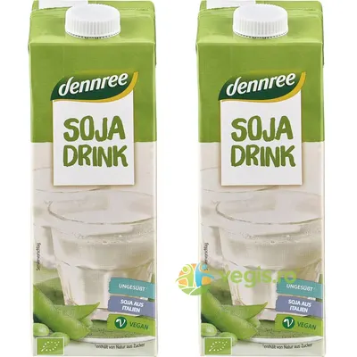 Pachet Bautura de Soia Natur Ecologic/Bio 1L+1L