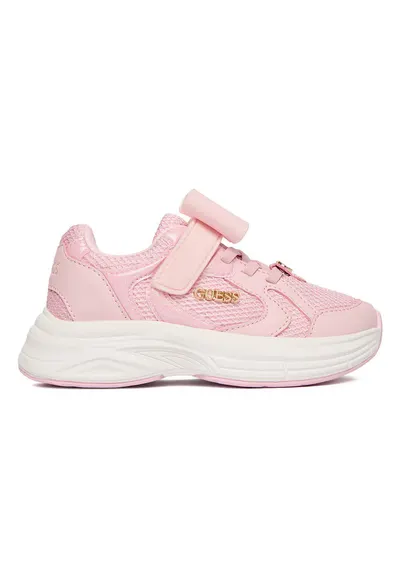 Pantofi sport copii - roz - textil - cu velcro