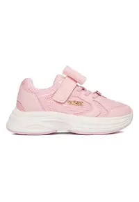 Pantofi sport copii - roz - textil - cu velcro