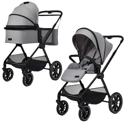 Cărucior combinat 2 în 1 Moon - Clicc, Stone Melange