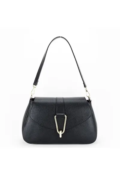 Geanta eleganta din piele naturala 1755 125 - Negru - 19x30x10