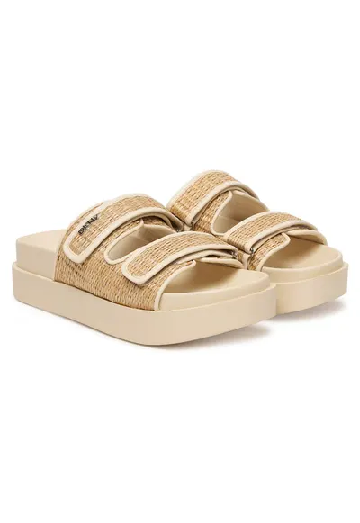 Papuci dama - K2691150 - flatform - bej