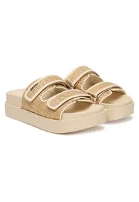 Papuci dama - K2691150 - flatform - bej