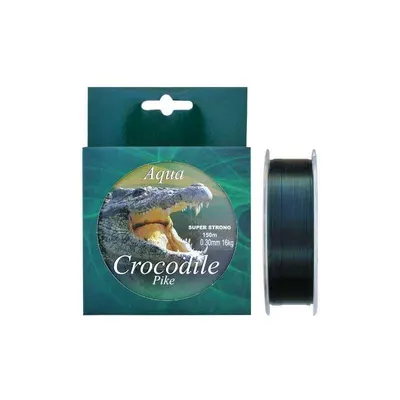 Nylon/Fir monofilament Aqua Crocodile Pike 150 m, verde inchis, 0.25 mm