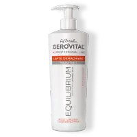 Lapte Demachiant Hidratant Cu Acid Hialuronic și Vitamina E Pentru Ten Normal, Gerovital H3 Equilibrium, 500 Ml