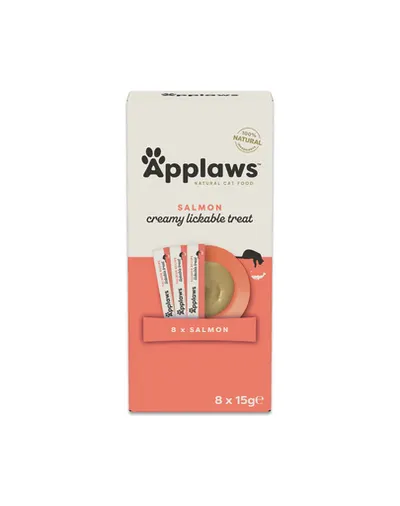 APPLAWS Cat Multipack Gustări cremoase cu aromă de somon pentru pisici 32 x 15 g