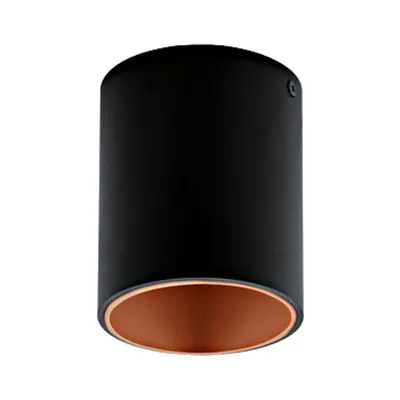 Polasso round 3,3W 3000K black copper