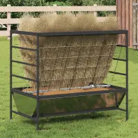 vidaXL Feeder pentru Animale Argintiu 100 x 60 x 90 cm 15 kg