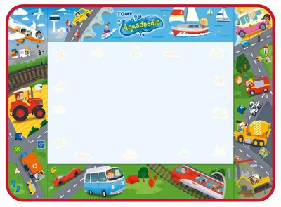Covoras de desen Tomy Aquadoodle - Aventuri cu carucioare