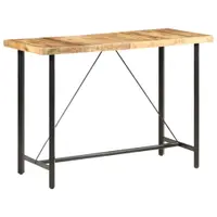 Gossi masa de bar, 150x70x107 cm, lemn de mango nefinisat