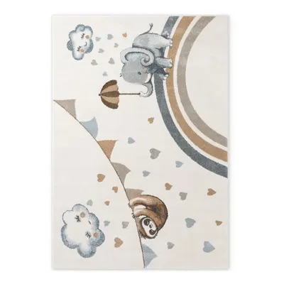 Covor pentru copii crem 120x170 cm Walk like an Elephant Rainy Party – Villeroy&Boch