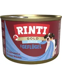RINTI Gold Junior Poultry Mini hrana pentru catei de rasa mica 185 g cu pasare