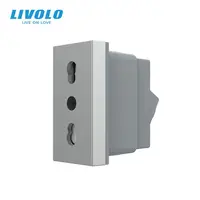 Modul priza simpla standard italian, 1M Gri